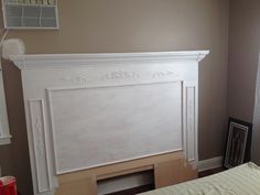 Diy 10 Steps Make Your Own Mantle Headboard Ideas Diy Fireplace Mantel Headboard