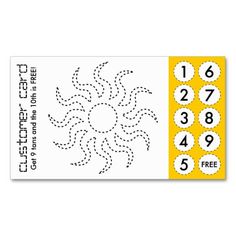 95 Best Customer Loyalty Business Cards Images On Pinterest In 2018 Tanning Salon Cut Out Punch Cards