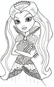 Free Printable Ever After High Coloring Pages Raven Queen Sheet