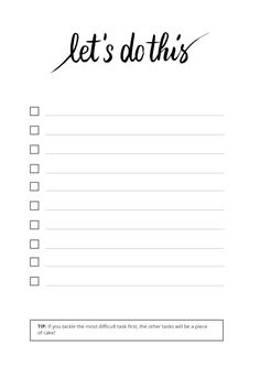 to do list template printable
