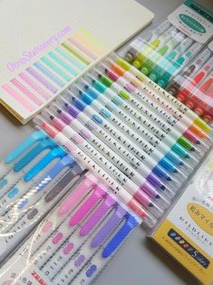 Colorfulworld Marqueurs fluorescents Multicolore Aquarelle Marqueurs Papeterie