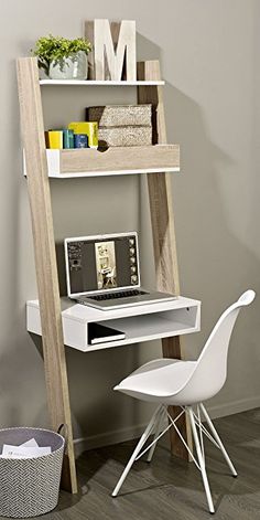 20 Top Diy Computer Desk Plans That Really Work For Your Home Modern Ladder Style Shelf With 1 On Top Drawer And Desk Workstation The Provides Extra Work E For You