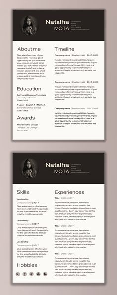 Two Page Resume Template - Resume Builder - CV Template - Free - microsoft word template resume Two Page Resume Template - Resume Builder - CV Template - Free - microsoft word template resume