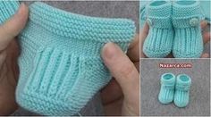 ÖRGÜ SELANİK BEBEK PATİK AÇIKLAMALI VİDEOLU