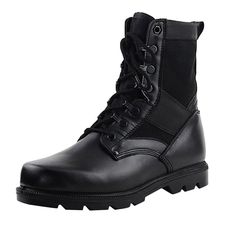 Liveinu Men Women Couple Chukka Boots Winter Leather Lace Up Martin Boots Ankle Bootie Matte Black