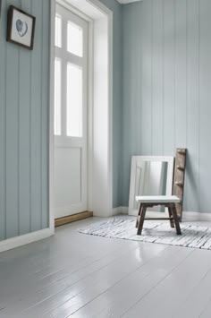 A Country Farmhouse Gray Painted Floors White Plank Walls Simply See More Ideas About White Hardwood Floors Wood Paneling Wooden Floor Herringbone And Parquet Flooring