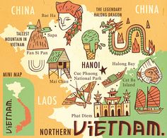 Cute Vietnam map