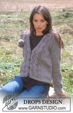 Die 34 besten Bilder zu jacken damen | Jacken damen, Jacken Arrowhead DROPS 173 22 Gestrickte DROPS Jacke in ”Alaska