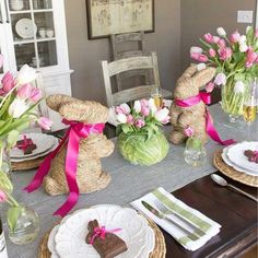 Easter Table Settings and Centerpieces | Holidays/ Easter and Spring ... Easter Table Settings and Centerpieces | Holidays/ Easter and Spring ...