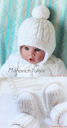 Схема пинеток и шапочки. на машине