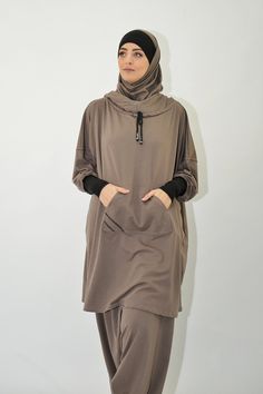 Turban hijab /à enfiler bonnet crois/é pour femme musulmane voil/ée