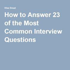 preparing for a behavioural interview