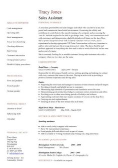 sales assistant cv example shop store resume retail curriculum vitae jobs