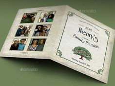 family reunion keepsake history memory book a 10 page template
