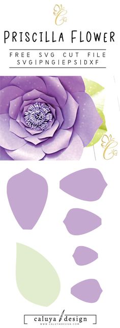 Flowers And Leaves Flower Svg Files Rolled Paper Flowers Paper