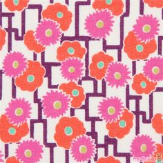 100/% Cotton Fabric Christmas Xmas Flowers Floral Fall In Love 135cm Wide