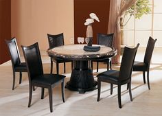 20 Best Marble Dining Tables Images On Pinterest Sets Bari Round Marble Top Espresso Table With Chairs Pedestal Tables And