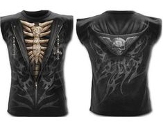 Spiral Blood Rose Red Stitch Cap Sleeve Top Black Special Order Gothic,Goth,