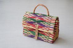 summer bag reed bag portuguese bag Market straw bag panier de paille vegan bag cesta de paja. colourful bag shopping bag Korb