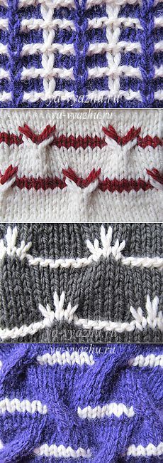 Due colori sono incontrati ed è diventato un modello non noiosa, - due colori modelli raggi | Knitting umore ...