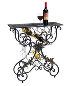 8 Best Wrought Iron Wine Racks Images Bottle Gles Wrought Iron Wine Racks Make Great Accent Pieces
