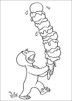 curious george coloring picture | first grade ideas | pinterest ... - Printable Popsicle Coloring Pages curious george coloring picture | first grade ideas | pinterest ... - Printable Popsicle Coloring Pages