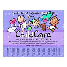child care flyer design