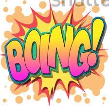 a selection of comic book exclamations and action words zoinks