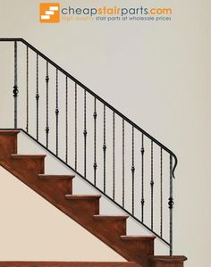 Creative Stair Parts Iron Plain Smooth Baluster Matte Black 44-in