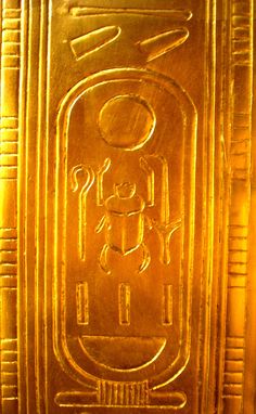 Cartouche of Tutankhamun from his tomb.