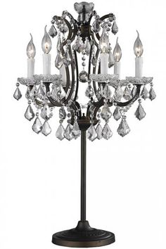 All The Intricacy Of A Chandelier With Simplicity Table Adreanna Table Lamp