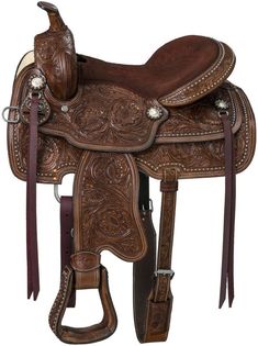 saddles tooled chicksaddlery braden roping