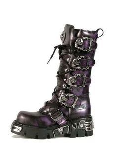 NEW ROCK REACTOR BLACK BOOTS EMO ANATOMICAL SOLE SIZE 9 UK