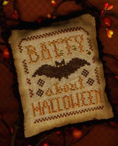 A Halloween Year II Viney Pumpkin Cross Stitch Pattern