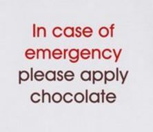 Image result for emergency chocolate