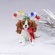 84 Best Cavalier King Charles Stuff Images On Pinterest Cavalier King Charles Spaniel Ornament Reindeer Antlers Porcelain Cat Christmas Ornaments Polymer Clay