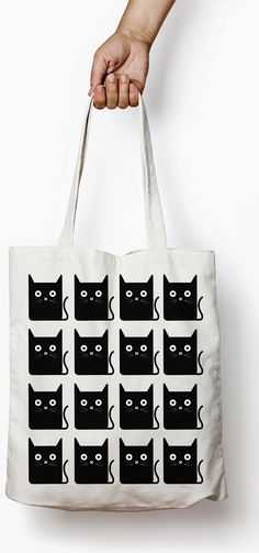 500 Best Canvas Bag Design Inspiraiton Images On Pinterest In Show Your Feline Side While Ping 4 Cat Tote Bags Bag Crazy