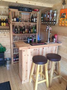 7 Home Bar Ideas to Make Your Space Awesome #HomeBar #BarIdeas #HomebarIdeas Man Cave, Man Cave Home Bar, Bar Shed, Man Cave Bar, Home Bar Design, Bar Lounge, Home Bar Designs, Diy Home Bar, Bar Room