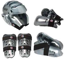 Proforce Sparring Gear Set Package Hands Gloves Foot Guards Karate Tkd Foam Pads