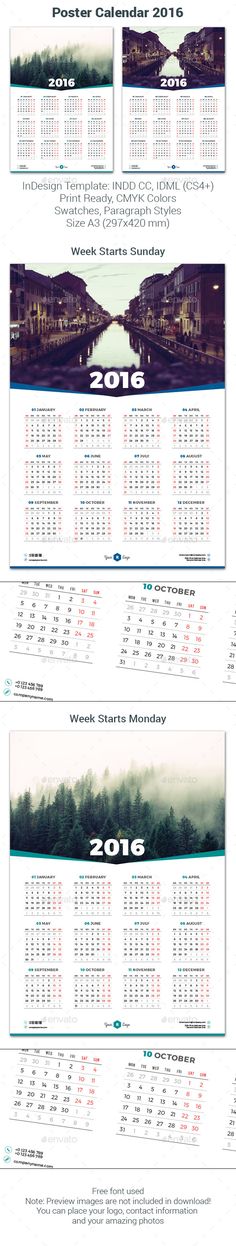 21 Best Calendar Templates For 2016 Calendars 2016, Calendar - indesign calendar template 21 Best Calendar Templates For 2016 Calendars 2016, Calendar - indesign calendar template