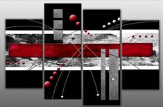 LARGE AFRICA SUNSET CANVAS PICTURE PRINT RED TONED SPLIT MULTI 4 PANEL 100cm