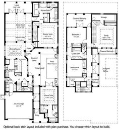 Plan W36818jg Narrow Lot Courtyard Home E Architectural Design ... Plan W36818jg Narrow Lot Courtyard Home E Architectural Design ...