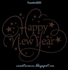 happy new year word