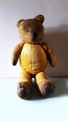 20” Vintage 1930s Knickerbocker Teddy Bear Lovable Latest Fashion Honey Mohair Fully Jointed