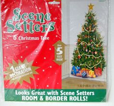 happy holidays snowflakes scene setter over 5 ft long party christmas scene setters