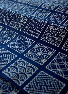 Sashiko patterns. A whole new fiber fetish is emerging in my brain and heart here.