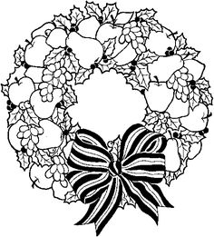 25 Best Coloring Wreaths images