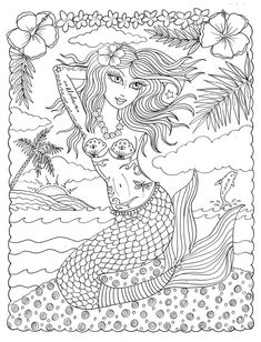 Coloring Book OH LA Sexy PinUp Tattooed Mermaids To Color Fun And Cute Adult Art