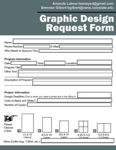 Graphic Design Order Form Template