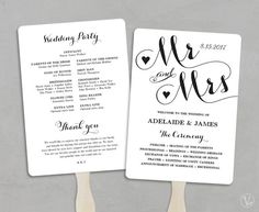 154 best wedding program
